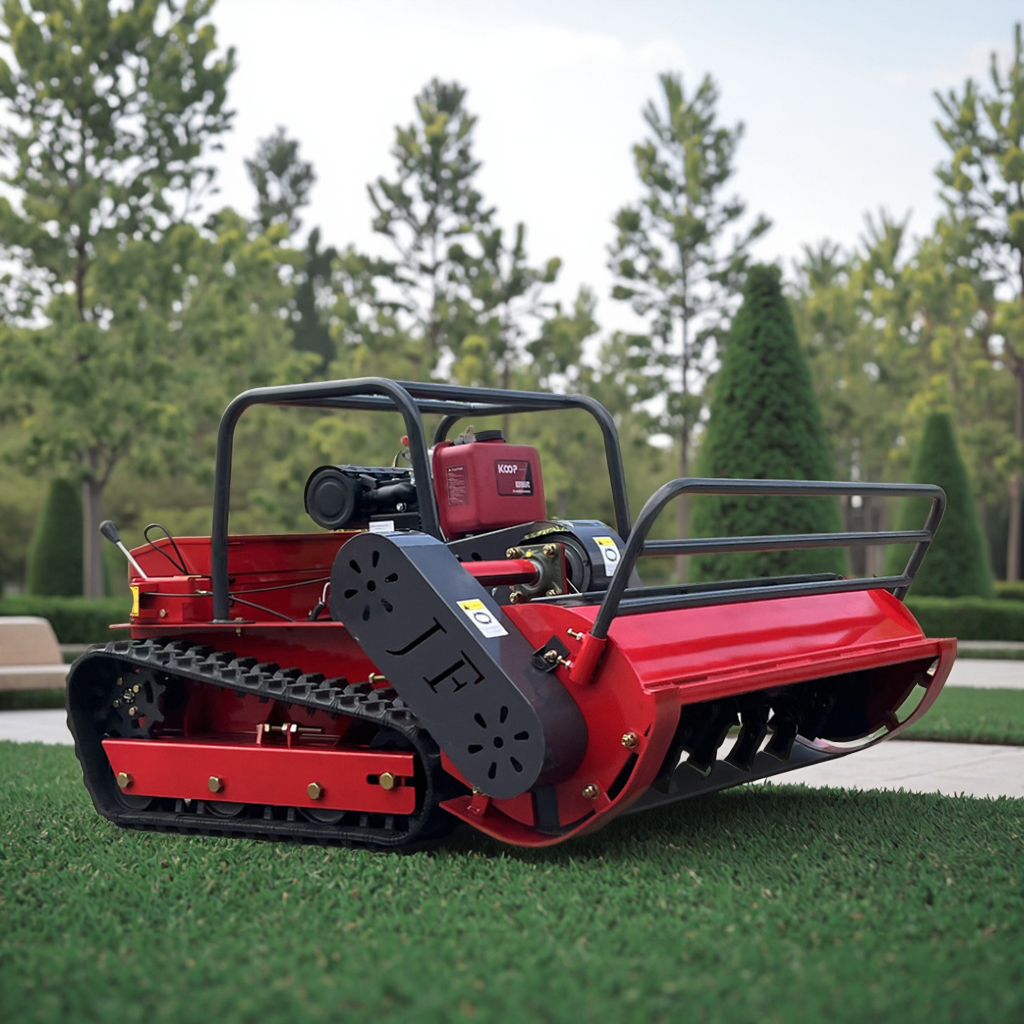Y10-1200mm/1000mm/800mm Wide Track Remote Control Lawn Mower