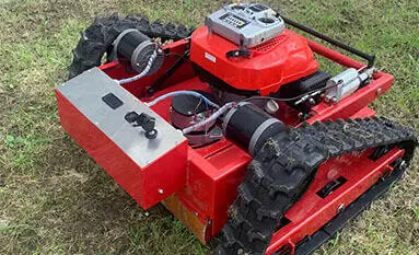 Landscape Farm By Using Remote Control Lawn Mower