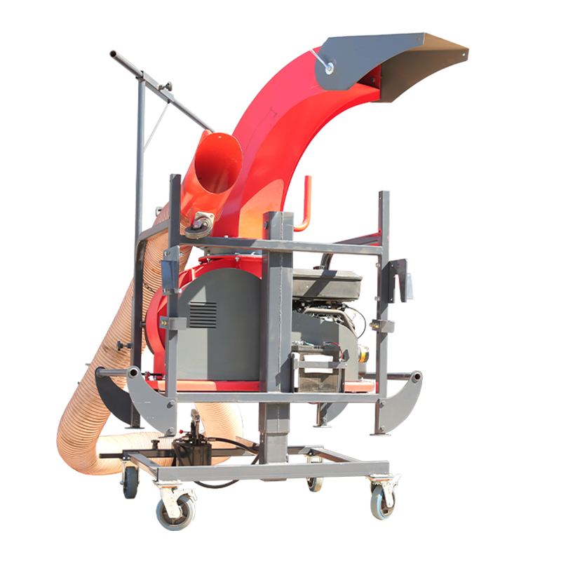 Vehicle suction leaf crusher