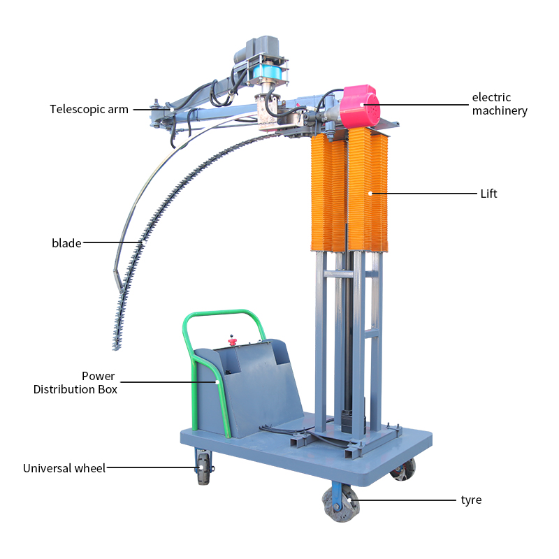 Electric walking ball pruning machine