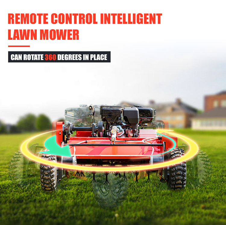 Y3-800mm Wide Wheel Flinger Remote Control Mower