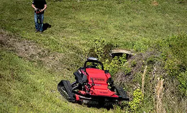 Remote Control Lawn Mower Improved Appearance at Golf Course