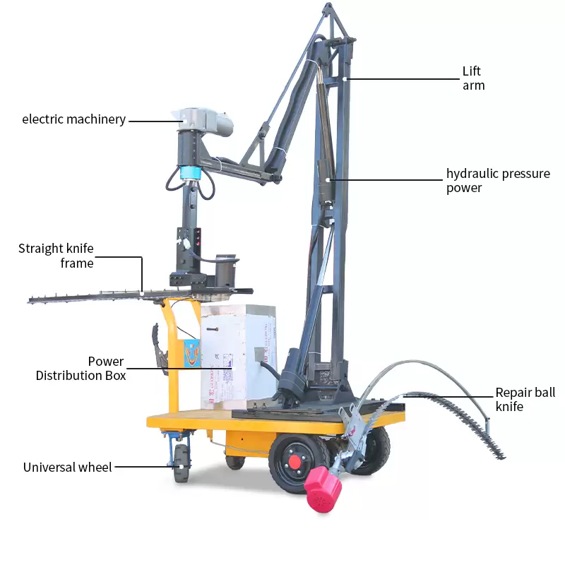 Versatile electric self-propelled hedge trimmer