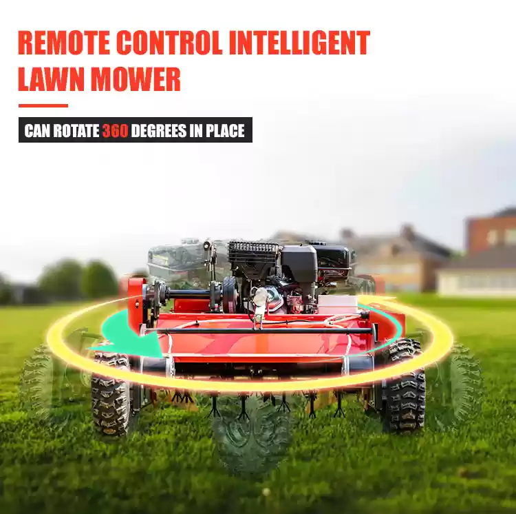 Y3-800mm Wide Wheel Flinger Remote Control Mower