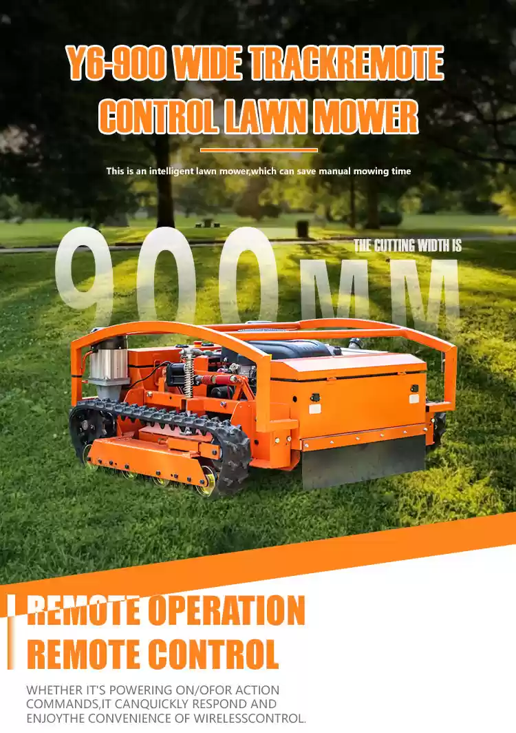 Y6-900 Wide Track Remote Control Lawn Mower